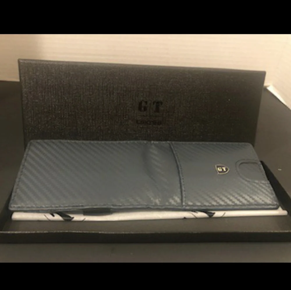 Grey Textured Wallet And Card Holder With RFID Blocking